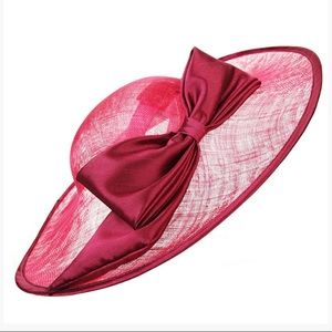 Josette Bowed Cartwheel Hat Black One Size